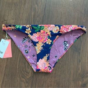 Maaji Peony Flirt Reversible Bikini Bottoms Floral
